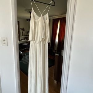 GORGEOUS STRAPY CROSSED BACK MAXI DRESS, ZARA. BRAND NEW